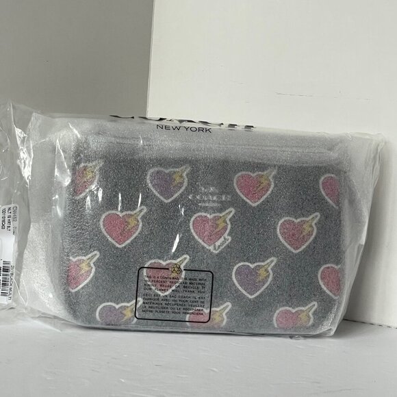 Coach Nolita 19 Shoulder Bag Heart Bolt Black Wristlet Clutch CW452 ORG PKG - Picture 2 of 12